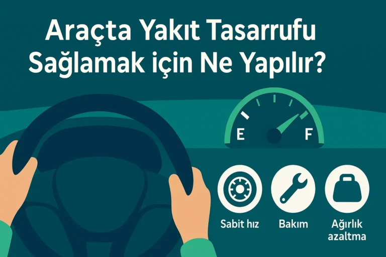 Araçta Yakıt Tasarrufu Sağlamak için Ne Yapılır?